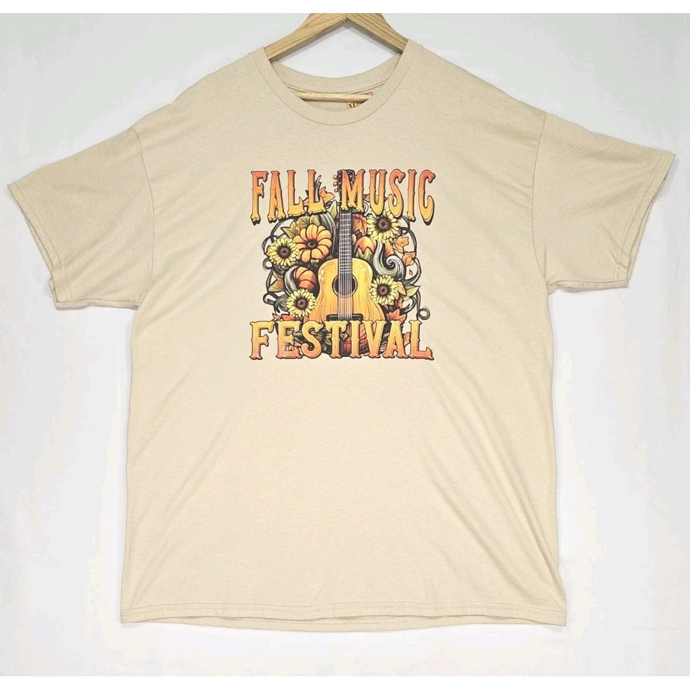 Fall Music Festival Seasonal Flower Shirt Size Extra Large Thanksgiving Gift‎